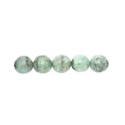 Confezione da 5 perline di smeraldo - 6 mm