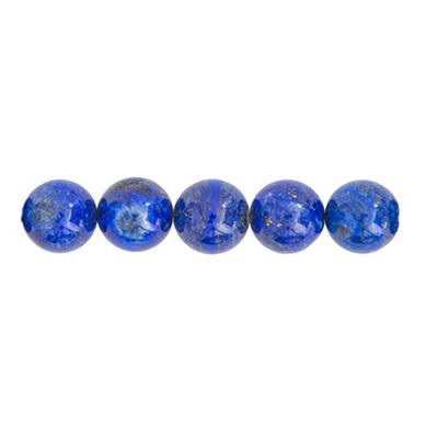 Bag of 5 Lapis lazuli beads - 10mm