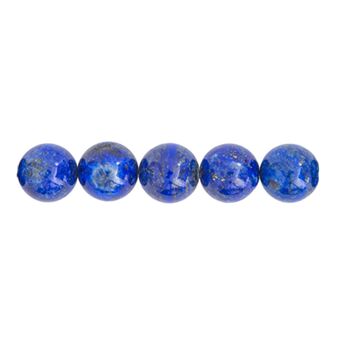 Sachet de 5 perles Lapis lazuli - 10mm