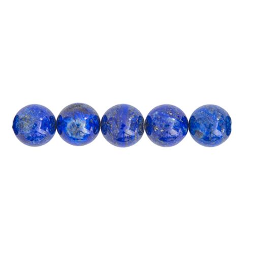 Sachet de 5 perles Lapis lazuli - 12mm