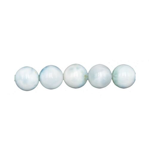 Sachet de 5 perles Larimar - 8mm