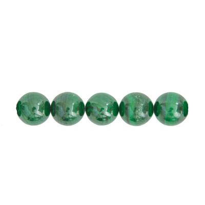 Sachet de 5 perles Malachite - 10mm