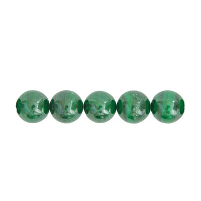 Confezione da 5 perline di malachite - 10 mm