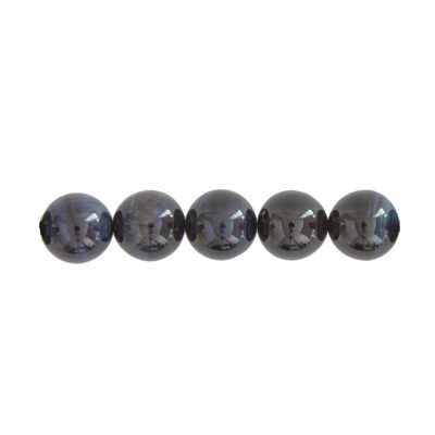 Confezione da 5 perline con chiusura in argento - 12 mm