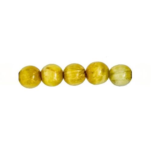 Sachet de 5 perles Olivine - 6mm