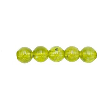 Sachet de 5 perles Olivine - 8mm