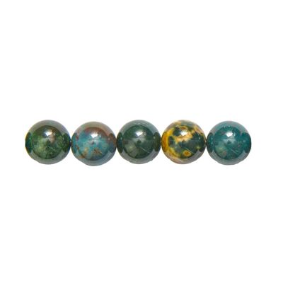 Bag of 5 Sunstone beads - 10mm