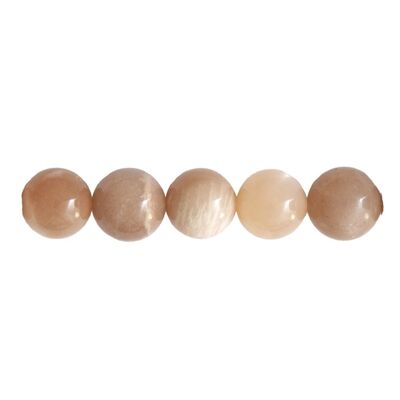 Bag of 5 Sunstone beads - 8mm