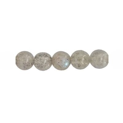 Beutel mit 5 Rubellit-Perlen - 6 mm