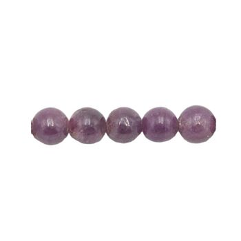 Sachet de 5 perles Rubis sur Zoïsite - 10mm