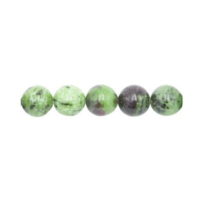 Confezione da 5 perline Rubino su Zoisite - 12mm