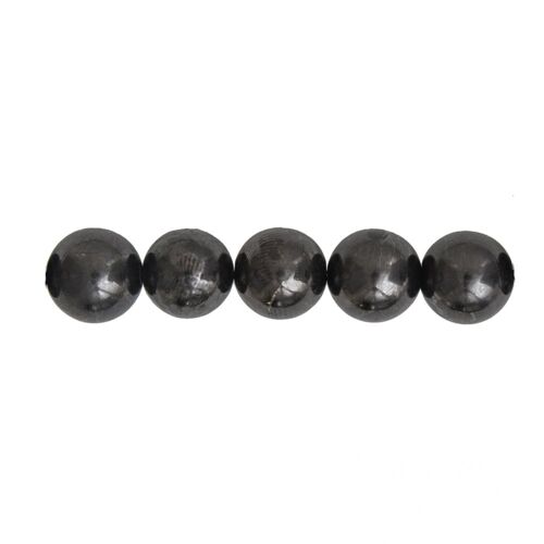Sachet de 5 perles Shungite - 12mm