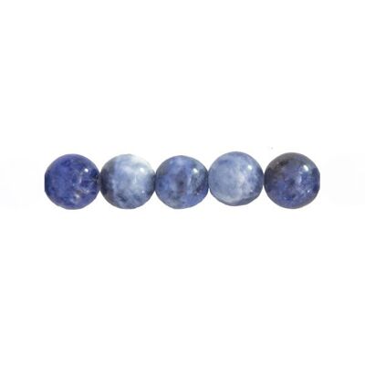 Sachet de 5 perles Sodalite - 8mm