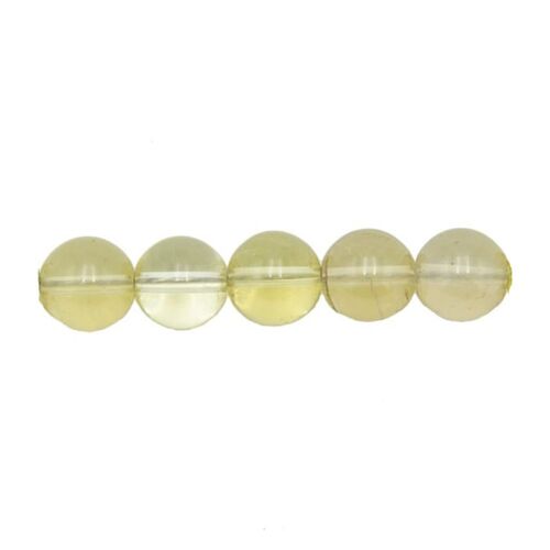 Sachet de 5 perles Topaze citron - 6mm