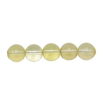 Sachet de 5 perles Topaze citron - 8mm