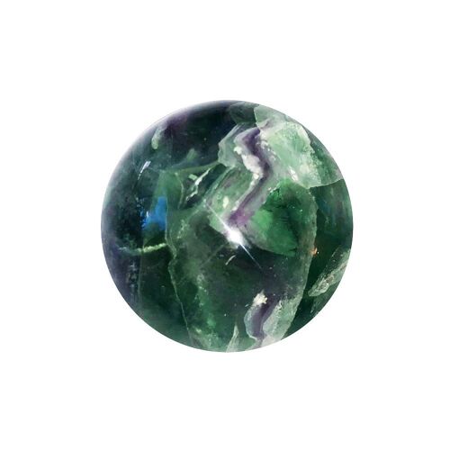 Sphère Fluorite multicolore - entre 50 et 55mm