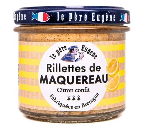 Rillettes de maquereaux Citron confit Le Père Eugène 90 gr