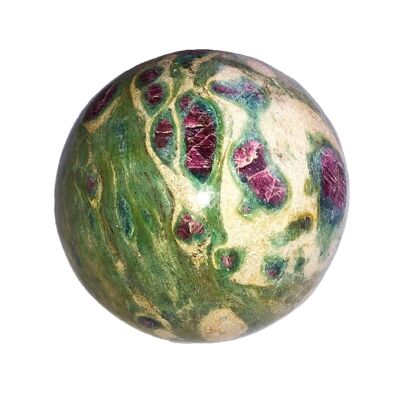 Ruby Sphere on Zoisite - Between 50 and 55mm