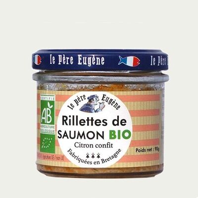Bio-Lachs-Rillettes mit kandierter Zitrone und Dill Le Père Eugène 90 gr