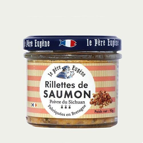 Rillettes de saumon Poivre du Sichuan Le Père Eugène 90 gr