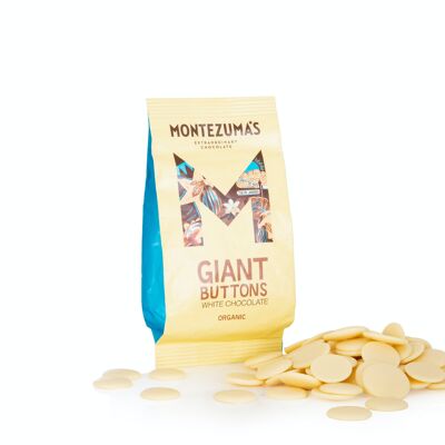 Organic White Chocolate Giant Buttons 180g Bag
