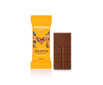 Splotch 54% Chocolat au Lait Biologique avec Butterscotch Mini Barre 25g 1