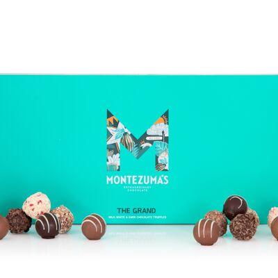 Grand Chocolate Truffle Collection Box (Milk, White & Dark) x50pcs/Large/700g