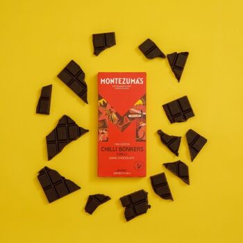 Chilli Bonkers 74% de chocolat noir bio au piment 90g 4