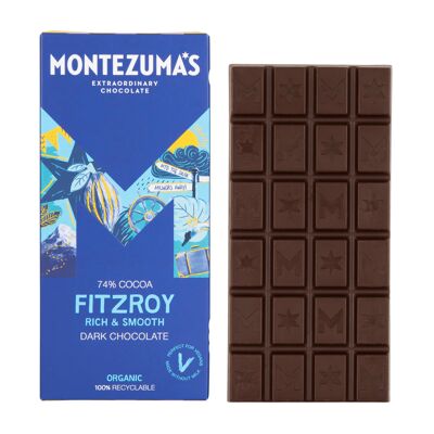 Fitzroy 74 % dunkle Bio-Schokolade 90 g Riegel