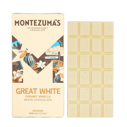 Great White Organic White Chocolate 90g Bar