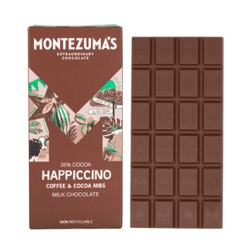 Tablette Happiccino 35% Chocolat au lait avec éclats de café et de cacao 90g 1