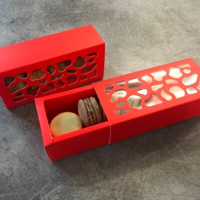 Red box of macaroons soaps