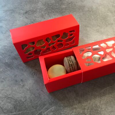 Red box of macaroons soaps