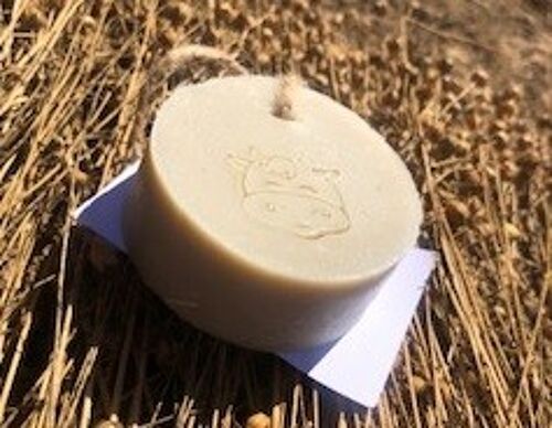 Savon au lait de vache parfum lin