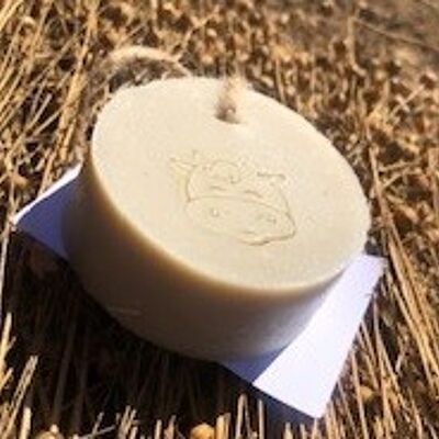 Linen-scented cow's milk soap