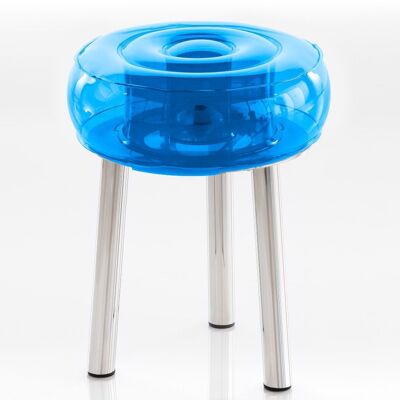 Blue Floofy stool