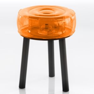 Tabouret Floofy orange/noir