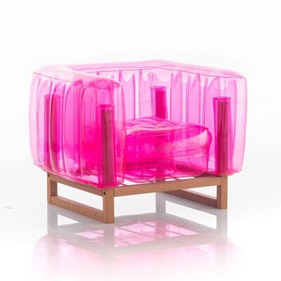 YOMI EKO WOOD armchair pink