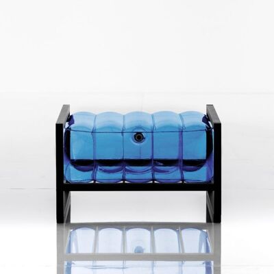 Blue EKO pouffe