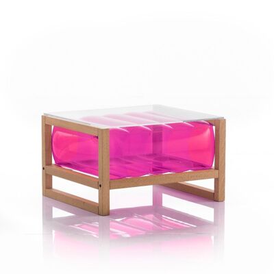 EKO WOOD rosa Couchtisch