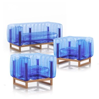 Garden furniture Yomi Eko wood-Blue