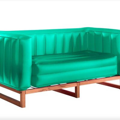 Sofa Yomi wood Luminous-Green