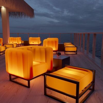 Luminous Yomi garden furniture-Orange