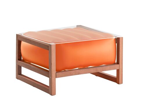 Table basse EKO Wood lumineuse-Orange