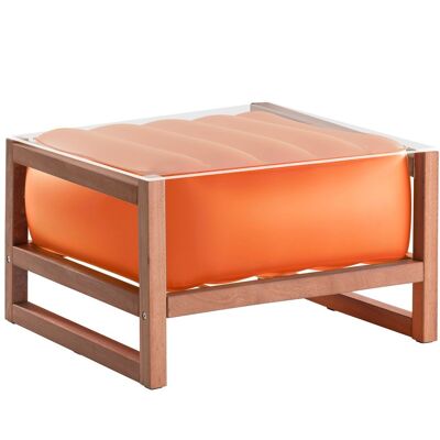 Table basse EKO Wood lumineuse-Orange