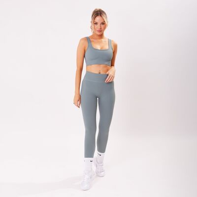The Luxe Ribbed Leggings - Sage