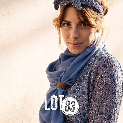 Scarf Puk Jeans Blue