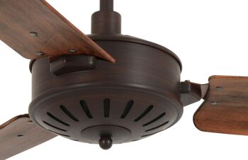 Lucci air - Ventilateur de plafond Airfusion Carolina sans lumière, ORB / Dark Koa 4