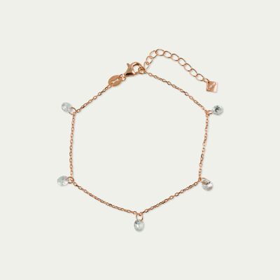 Bracelet Pure Glam with zirconia, rose gold plated