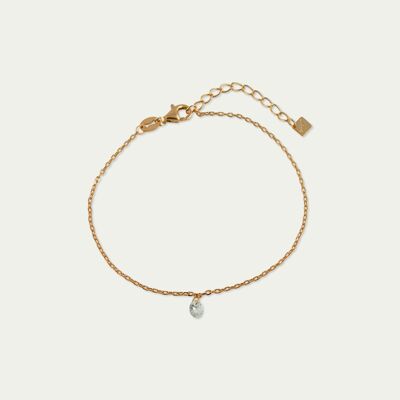 Bracelet Pure with a zirconia, rose gold plated